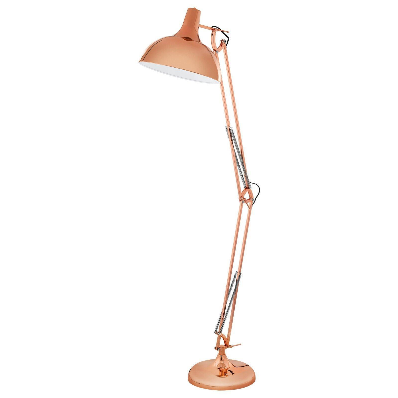 Table Desk Lamp Colour Copper Adjustable In Line Switch Bulb E27 1x60W - image 1