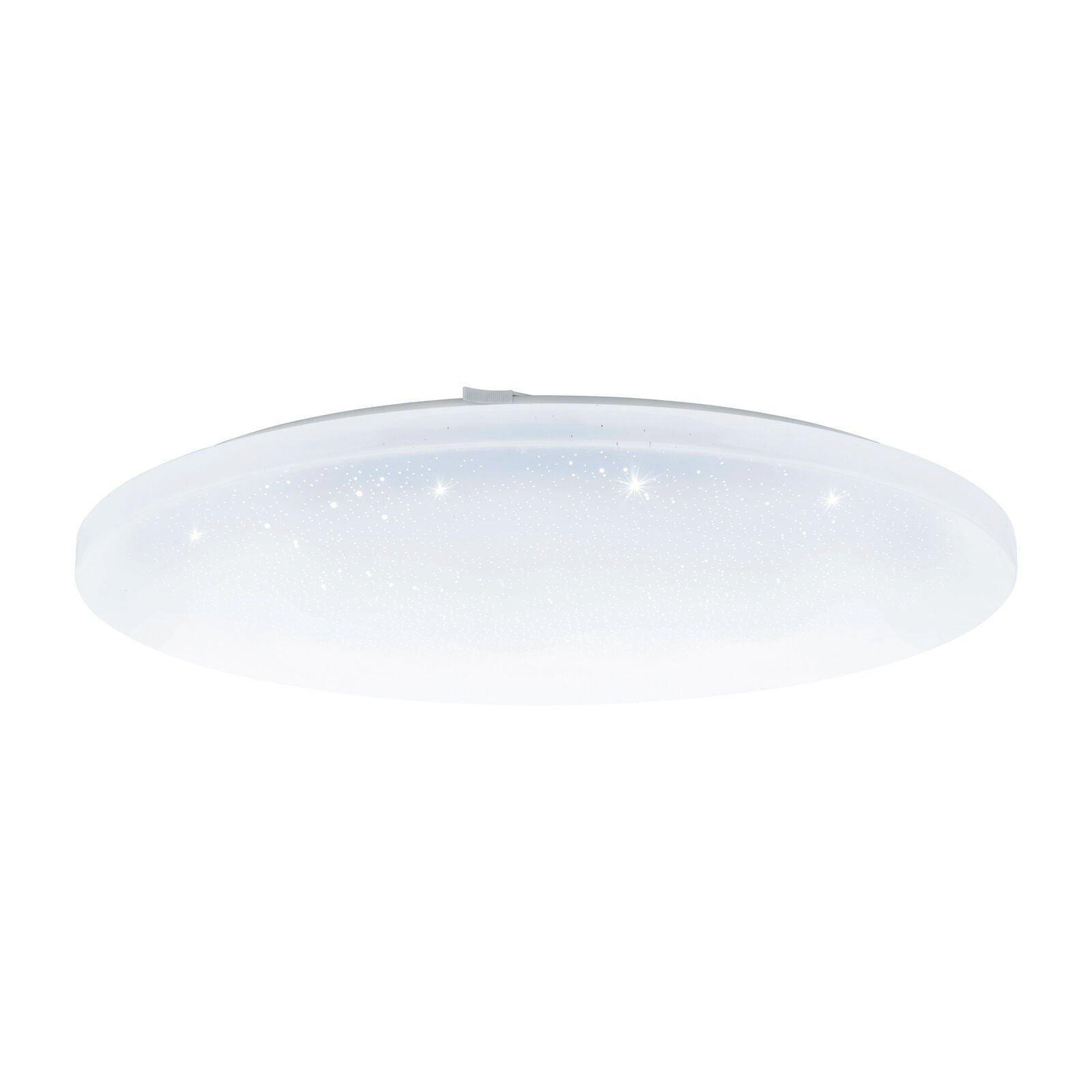 Wall Flush Ceiling Light White Shade White Plastic With Crystal Effect LED 36W - image 1