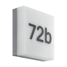IP44 Outdoor Wall Light Anthracite House Number 8.2W Built in LED Porch Lamp - thumbnail 1