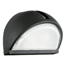 IP44 Outdoor Wall Light Black Aluminium 1 x 40W E27 Bulb Porch Lamp - thumbnail 1
