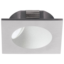 Wall / Ceiling Flush Downlight Silver Spotlight Aluminium 2W Built in LED - thumbnail 1