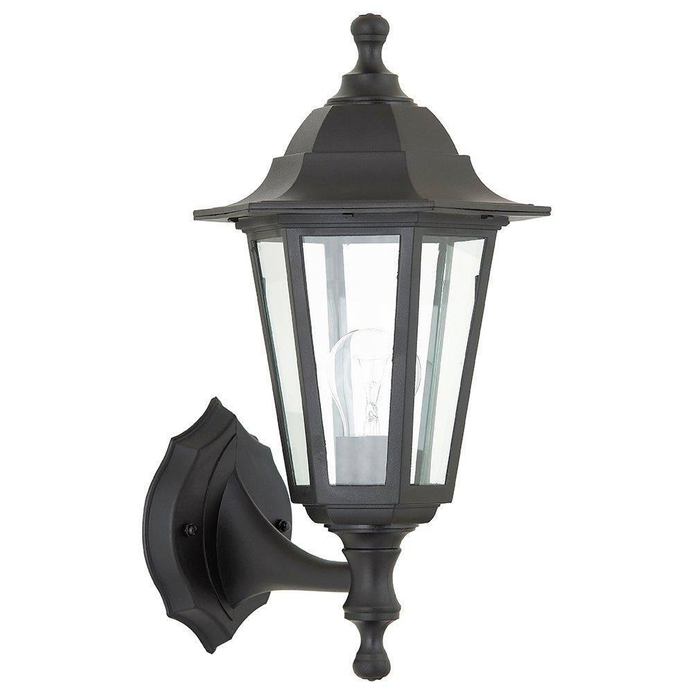 Outdoor Traditional Lantern IP44 Wall Light - 60W E27 GLS LED - Dimmable Lamp - image 1