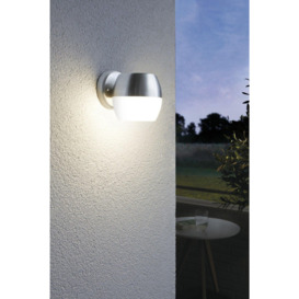 2 PACK IP44 Outdoor Wall Light Stainless Steel 11W Built in LED Porch Lamp - thumbnail 3