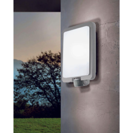 2 PACK IP44 Outdoor Wall Light & PIR Sensor Stainless Steel Square 28W E27 - thumbnail 3