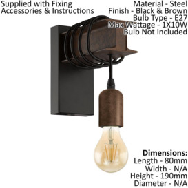 Multi Bulb Ceiling Pendant Light & 2x Matching Wall Lights Industrial Metal Beam - thumbnail 3