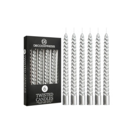 6 Hours Twisted Candles Pack Of 6 - thumbnail 1
