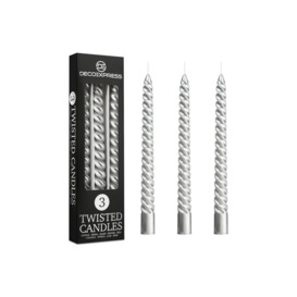 6 Hours Twisted Candles Pack Of 3 - thumbnail 1