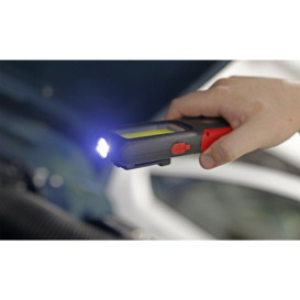 Rechargeable Inspection Light with Power Bank - 5W COB & 3W SMD LED - Red - thumbnail 3