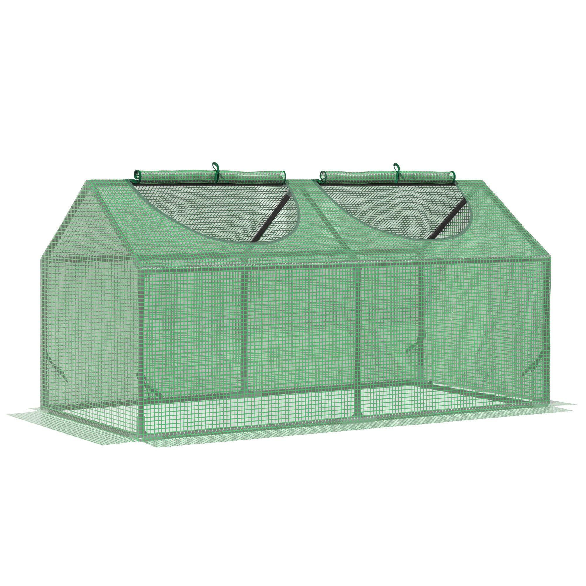 Mini Greenhouse Small Plant Grow House for Outdoor with Cover Windows - image 1