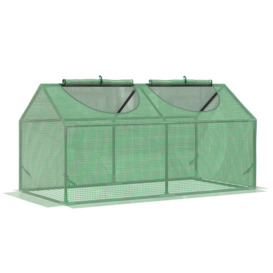 Mini Greenhouse Small Plant Grow House for Outdoor with Cover Windows