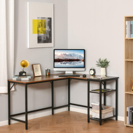 Computer Desk with Adjustable Storage Shelf PC Study Writing Desk - thumbnail 2