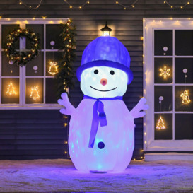 6ft Christmas Inflatable Snowman Outdoor Blow Up Decoration - thumbnail 2