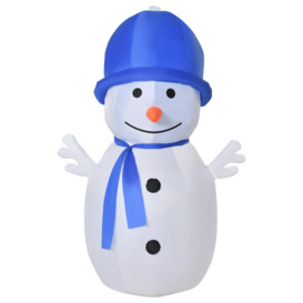 6ft Christmas Inflatable Snowman Outdoor Blow Up Decoration - thumbnail 1