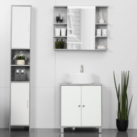 Bathroom Under Sink Cabinet Vanity Unit with Adjustable Shelf Space - thumbnail 3