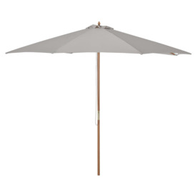 (3m) Fir Wooden Garden Parasol Bamboo Sun Shade Patio Outdoor Umbrella Canopy