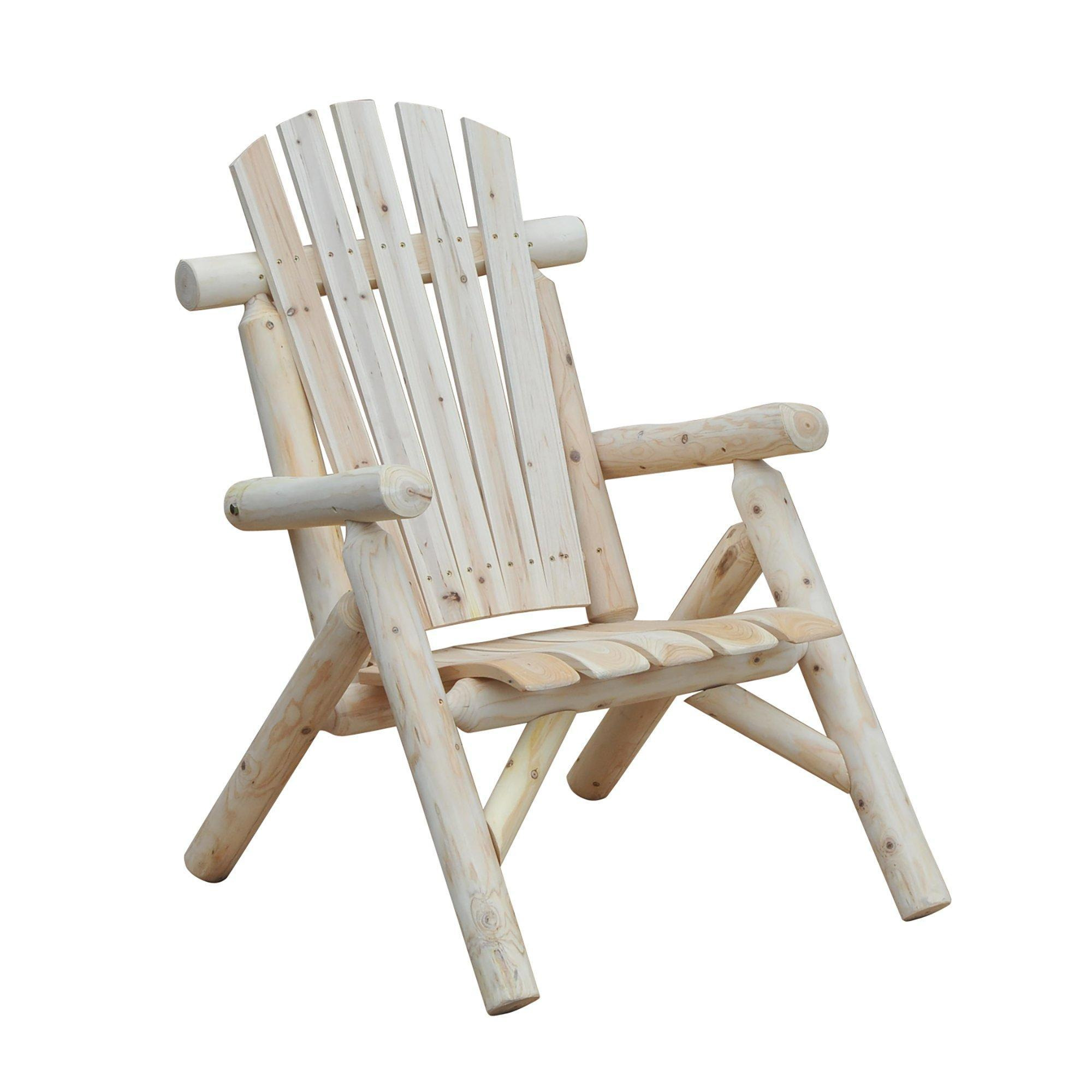 Outdoor Wood Adirondack Chair Patio Chaise Lounge Deck Reclined Bench - image 1