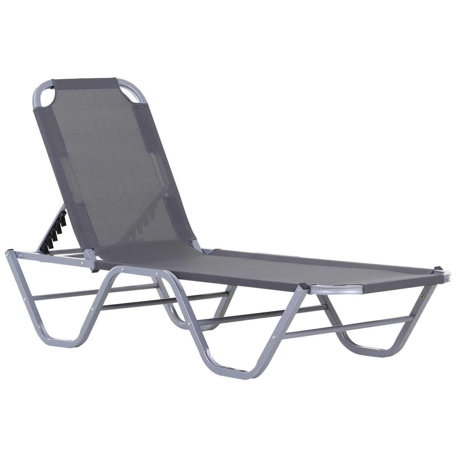 Sun Lounger Relaxer Recliner with 5-Position Adjustable Backrest - image 1
