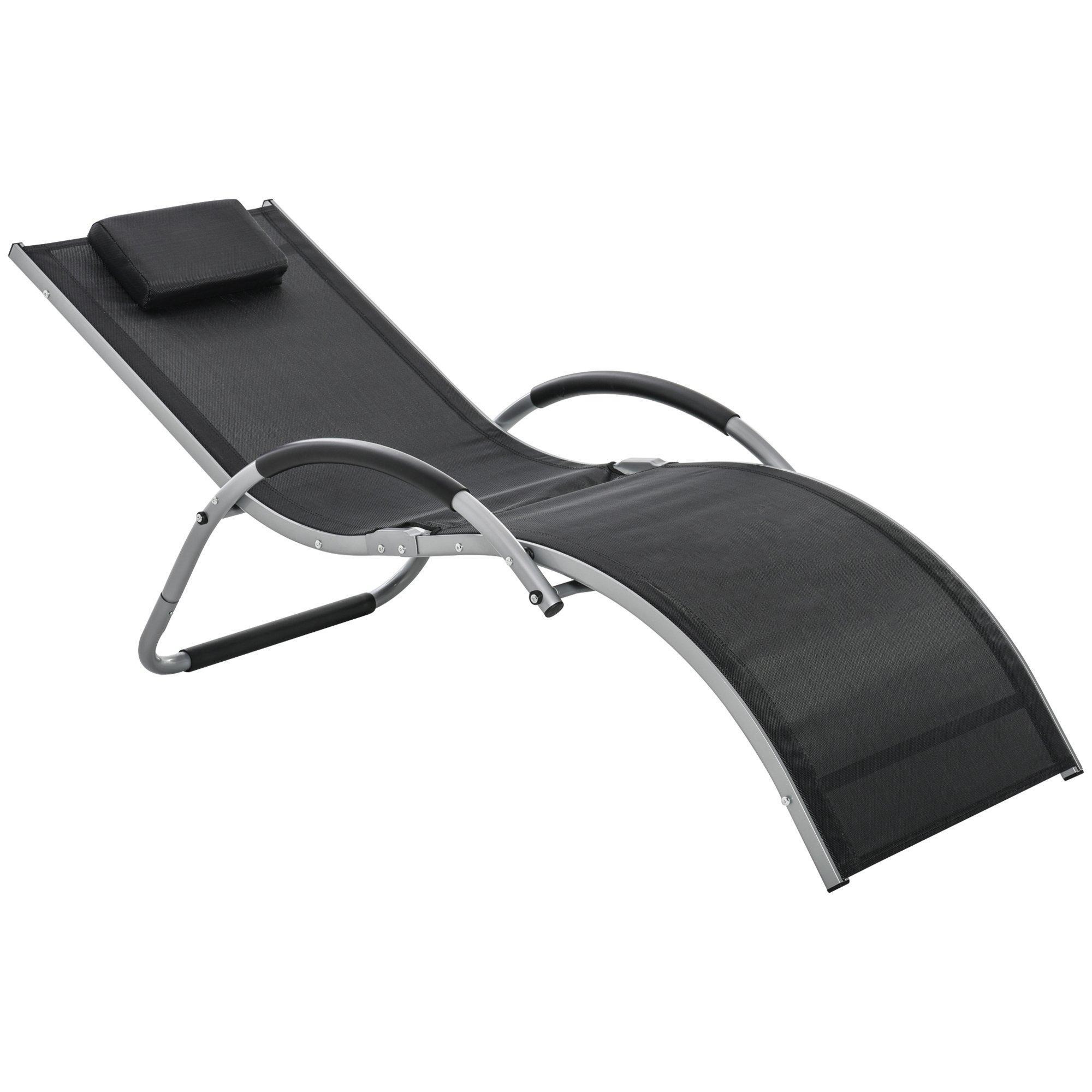 Sun Lounge Recliner Lounge Chair Design Ergonomic with Pillow - image 1