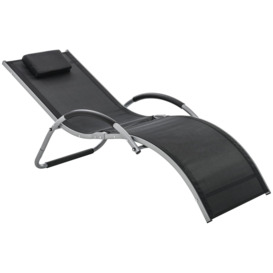 Sun Lounge Recliner Lounge Chair Design Ergonomic with Pillow - thumbnail 1