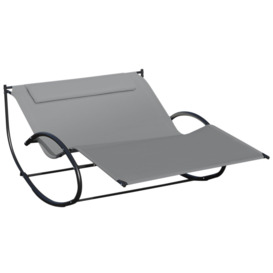 Hammock Chair Sun Bed Rock Seat with Metal Texteline with Pillow - thumbnail 1
