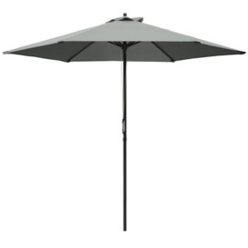 2.8m Patio Umbrella Parasol Outdoor Table Umbrella 6 Ribs - thumbnail 1