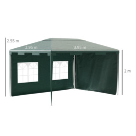 4 x 3m Party Tent Waterproof Garden Gazebo Canopy Wedding Cover Shade - thumbnail 3
