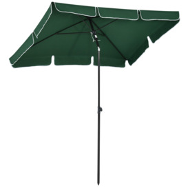 Aluminium Sun Umbrella Parasol Patio Rectangular 2M x 1.3M
