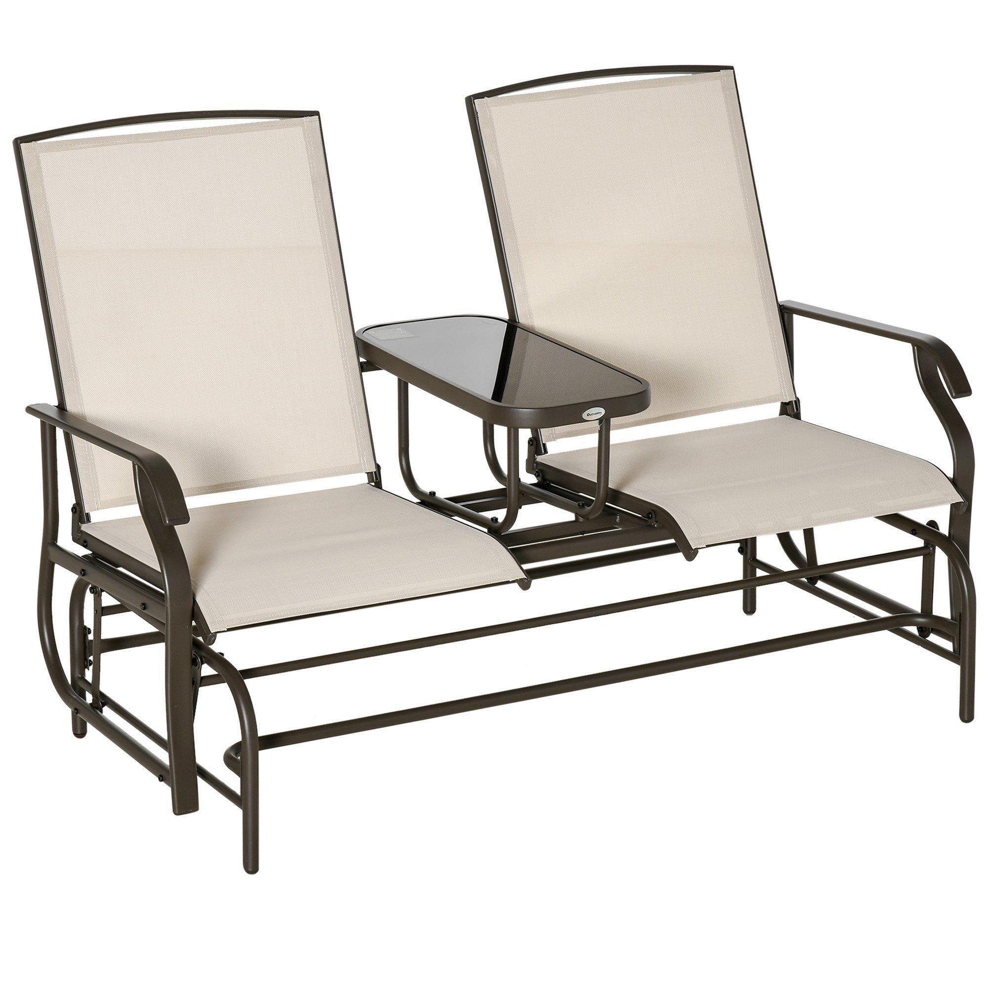 2 Seater Rocker Double Rocking Chair Lounger Outdoor Garden Furniture - image 1
