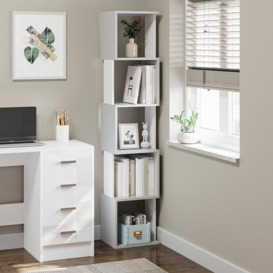 5-Tier Bookshelf Modern Bookcase Storage Shelving for Home Office - thumbnail 2