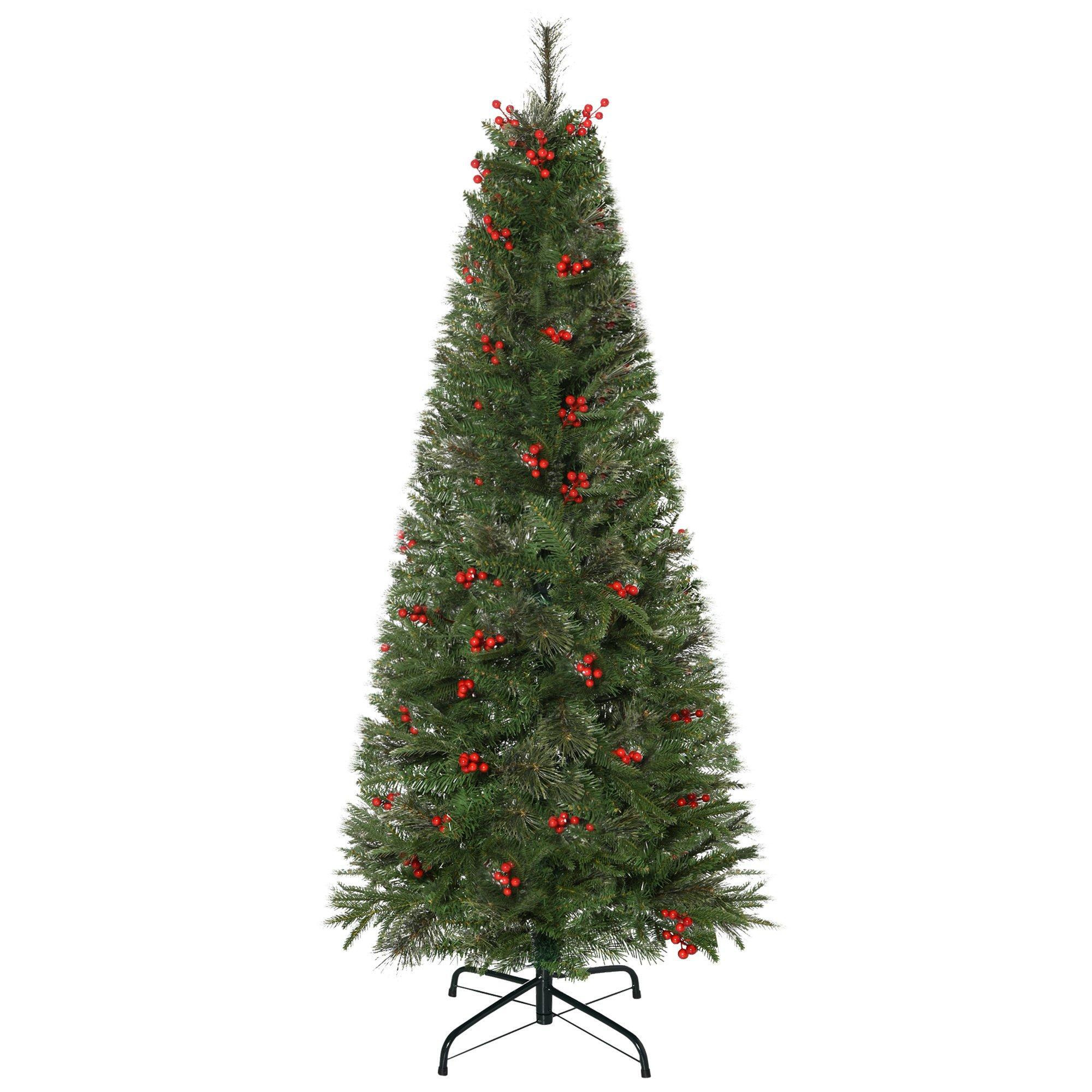 5' Artificial Christmas Tree Decoration Branch Tips Red Berry - image 1