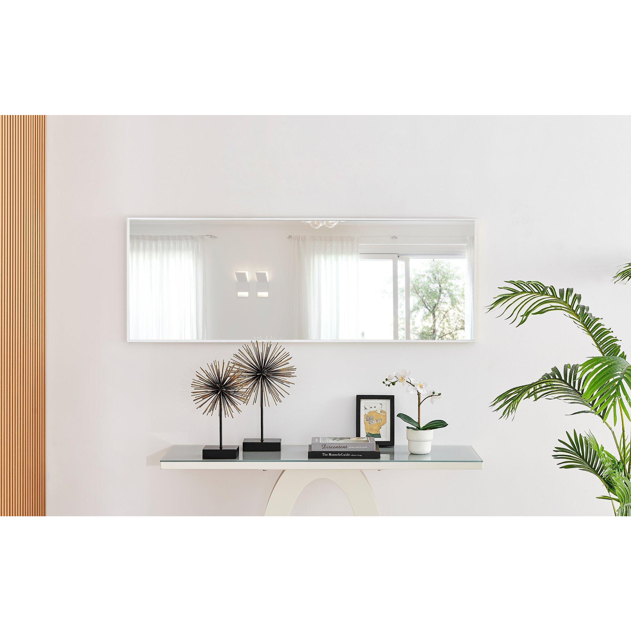 Emma Large 140x50cm Framed Rectangular Vertical Living Room Hallway Wall Mirror - image 1