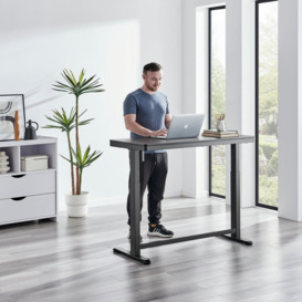 Atticus 73cm - 122cm Electonic Height Adjustable Office And Gaming Desk with USB Ports and Anti-Collision