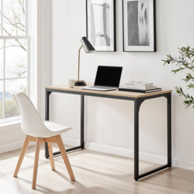 Kendrick 120cm Melamine Coated Home Office Computer Desk with Black Legs - thumbnail 1