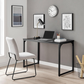 Kendrick 120cm Melamine Coated Home Office Computer Desk with Black Legs