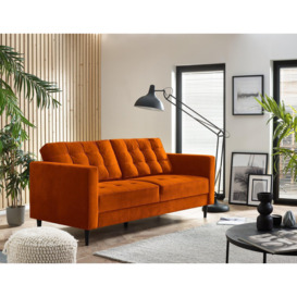 Jade 3-Seater Soft Touch Velvet Sofa With Solid Wood Frame