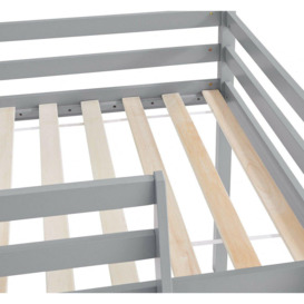 Newark Wooden Mid-Sleeper Bunk Bed with Slide - thumbnail 3