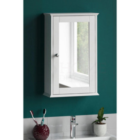 Bath Vida Priano 1 Door Mirrored Wall Cabinet With Shelf Storage Bathroom Furniture 530 x 340 x 150 mm