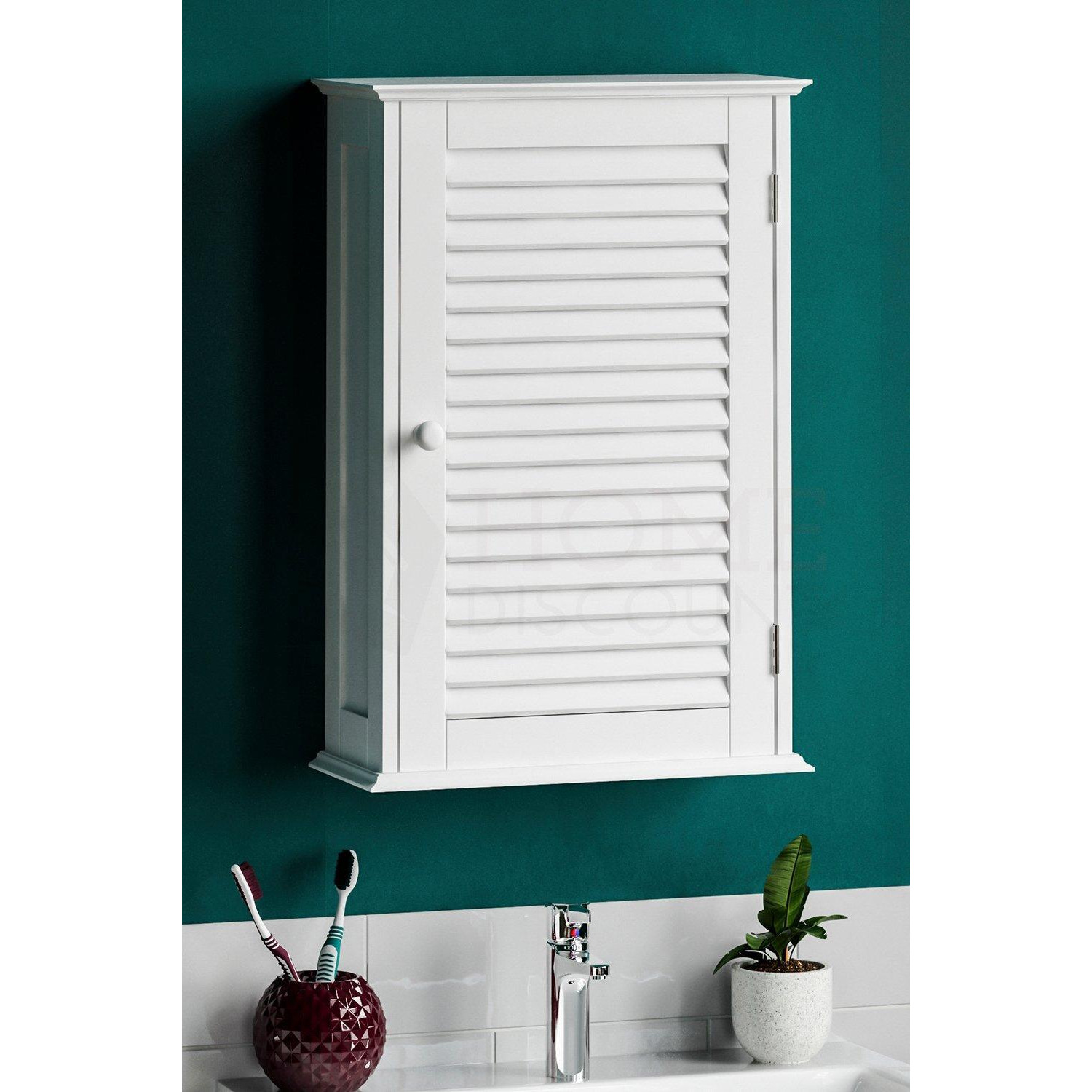 Bath Vida Liano 1 Door Wall Cabinet with Shelves Bathroom Storage - image 1