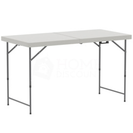 Home Vida Folding Table 4ft Outdoor Garden Foldable Snack Dining Table