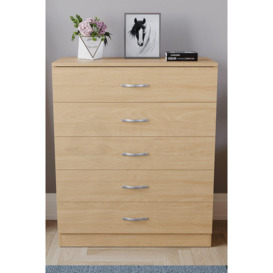 Vida Designs Riano 5 Drawer Chest of Drawers Storage Bedroom Furniture - thumbnail 3