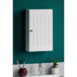 Bath Vida Priano 1 Door Wall Cabinet With Shelves Bathroom Storage 500 x 300 x 140 mm - thumbnail 1