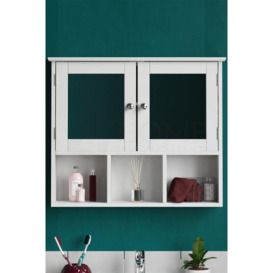 Bath Vida Priano 2 Door Mirrored Wall Cabinet With 3 Compartments Storage 500 x 600 x 140 mm - thumbnail 3