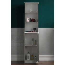 Bath Vida Priano 1 Door 2 Shelves Tall Cabinet Storage Bathroom Furniture 1600 x 400 x 380 mm - thumbnail 3