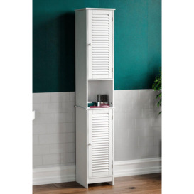 Bath Vida Liano 2 Door Tall Cabinet Storage Bathroom Furniture