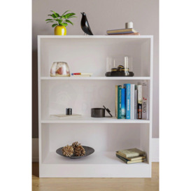 Vida Designs Cambridge 3 Tier Low Bookcase Storage Unit 750 x 600 x 240 mm - thumbnail 3