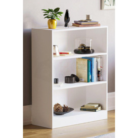 Vida Designs Cambridge 3 Tier Low Bookcase Storage Unit 750 x 600 x 240 mm