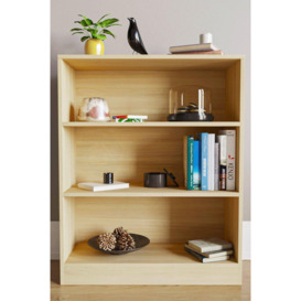 Vida Designs Cambridge 3 Tier Low Bookcase Storage Unit 750 x 600 x 240 mm - thumbnail 3