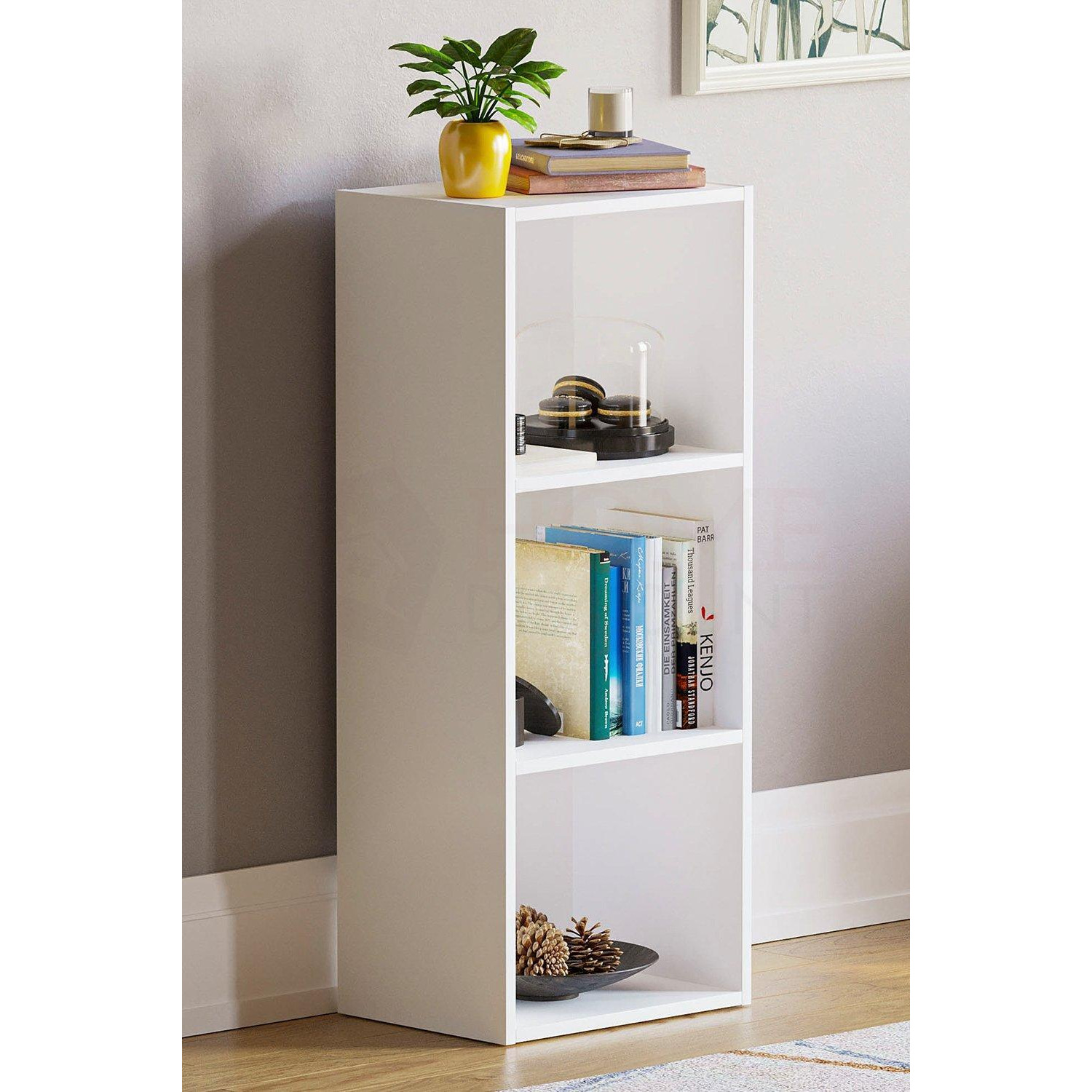 Vida Designs Oxford 3 Tier Cube Bookcase Storage 800 x 320 x 240 mm - image 1