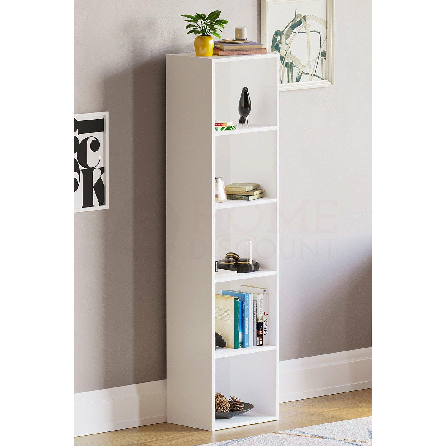 Vida Designs Oxford 5 Tier Cube Bookcase Storage 1320 x 320 x 240 mm - image 1