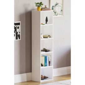 Vida Designs Oxford 5 Tier Cube Bookcase Storage 1320 x 320 x 240 mm - thumbnail 1